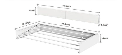 Wall Mounted Collapsible Drying Rack - Premier Storage Systems (Iron - A - Way and Emerg - A - Center)