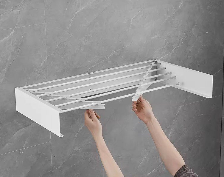Wall Mounted Collapsible Drying Rack - Premier Storage Systems (Iron - A - Way and Emerg - A - Center)