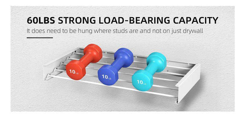 Wall Mounted Collapsible Drying Rack - Premier Storage Systems (Iron - A - Way and Emerg - A - Center)