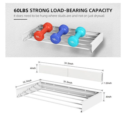 Wall Mounted Collapsible Drying Rack