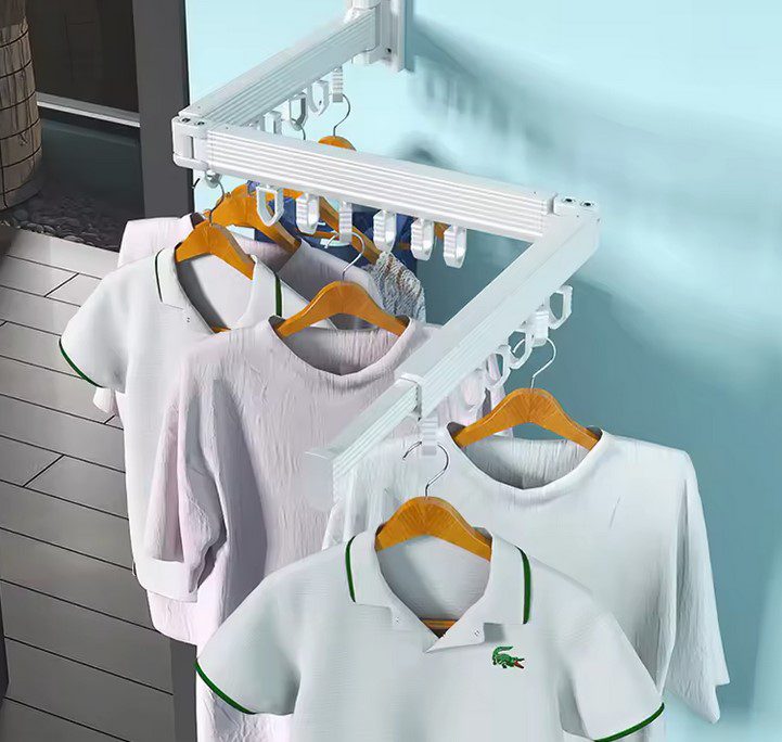 Wall Mounted Z Fold Drying Rack - Premier Storage Systems (Iron - A - Way and Emerg - A - Center)
